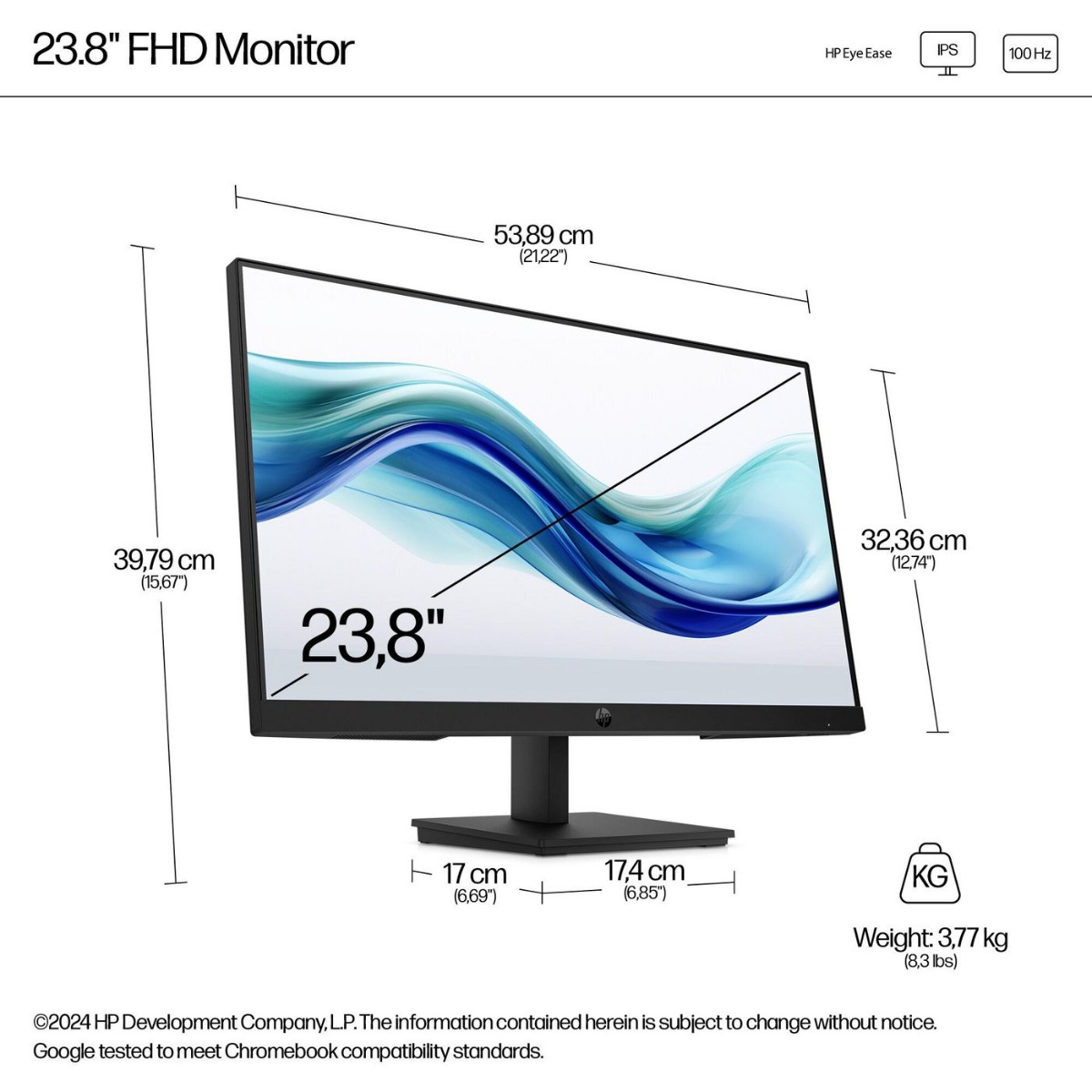 Монитор 24" HP Monitor 9U5J5UT / 9U5J5UT#ABB Black - PN 9U5J5UT#ABB