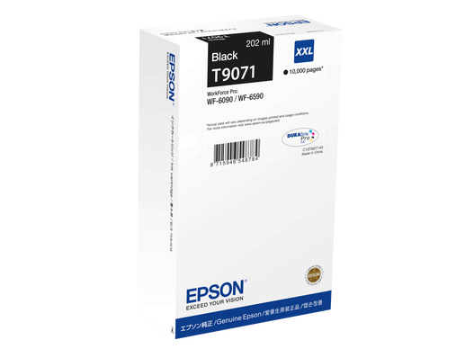 Глава за Epson WorkForce Pro WF-6000/WF-6590/WF-6090 Series - Ink - T9071N / C13T90714N - Black - XXL - PN C13T90714N