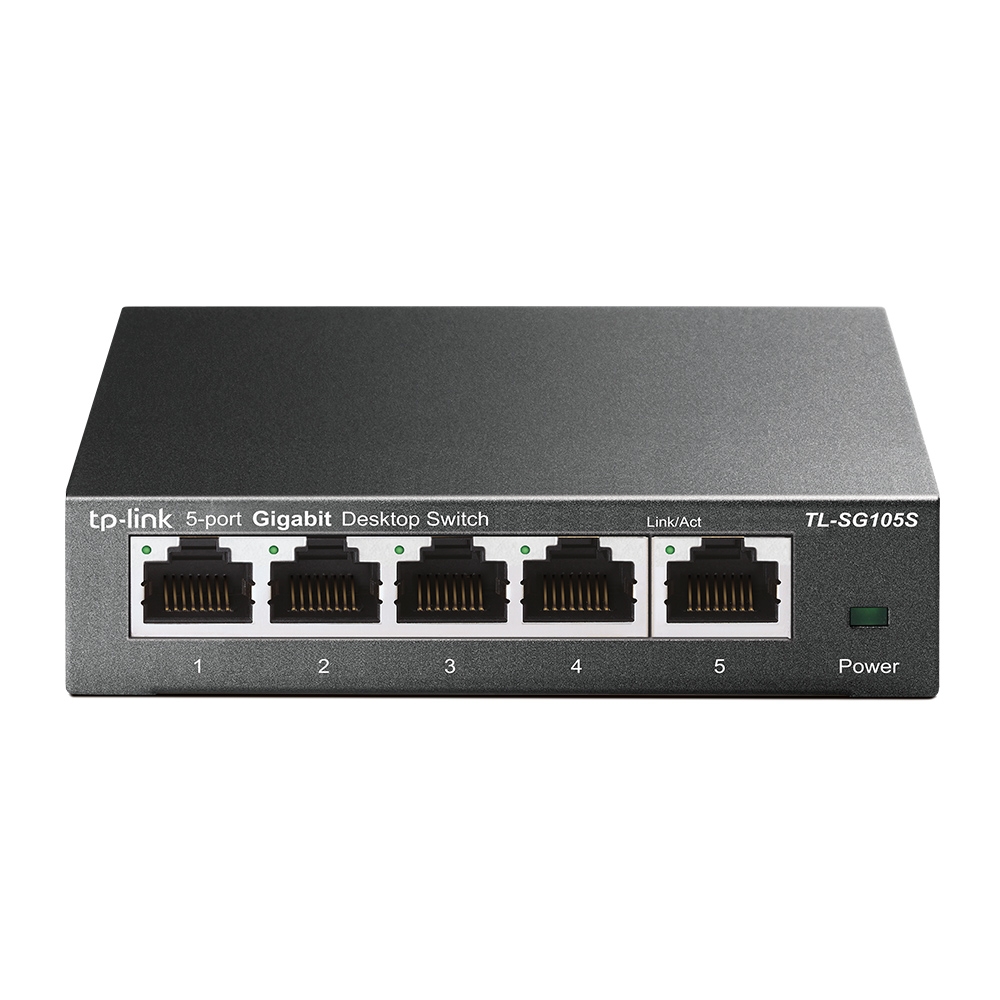 Суич TP-LINK Switch TL-SG105S / TL-SG105S - Black - PN TL-SG105S