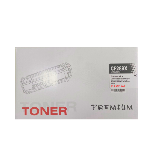 КАСЕТА ЗА HP LaserJet M507/MFP M528 - HIGH CAPACITY - CF289X - /89X/ - Black - БЕЗ ЧИП / WITHOUT CHIP - PN HT-CF289X - NEOMAX 