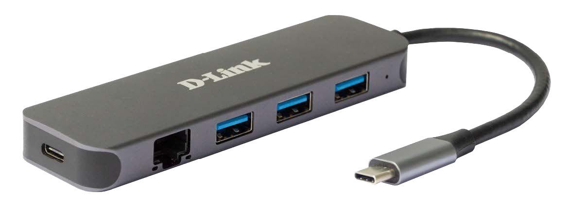 Докинг станция D-Link USB Hub DUB-2334 / DUB-2334 Gray - PN DUB-2334