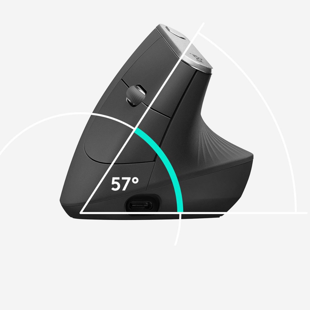 Мишка Logitech Mouse MX Vertical Advanced / 910-005448 - Gray - PN 910-005448