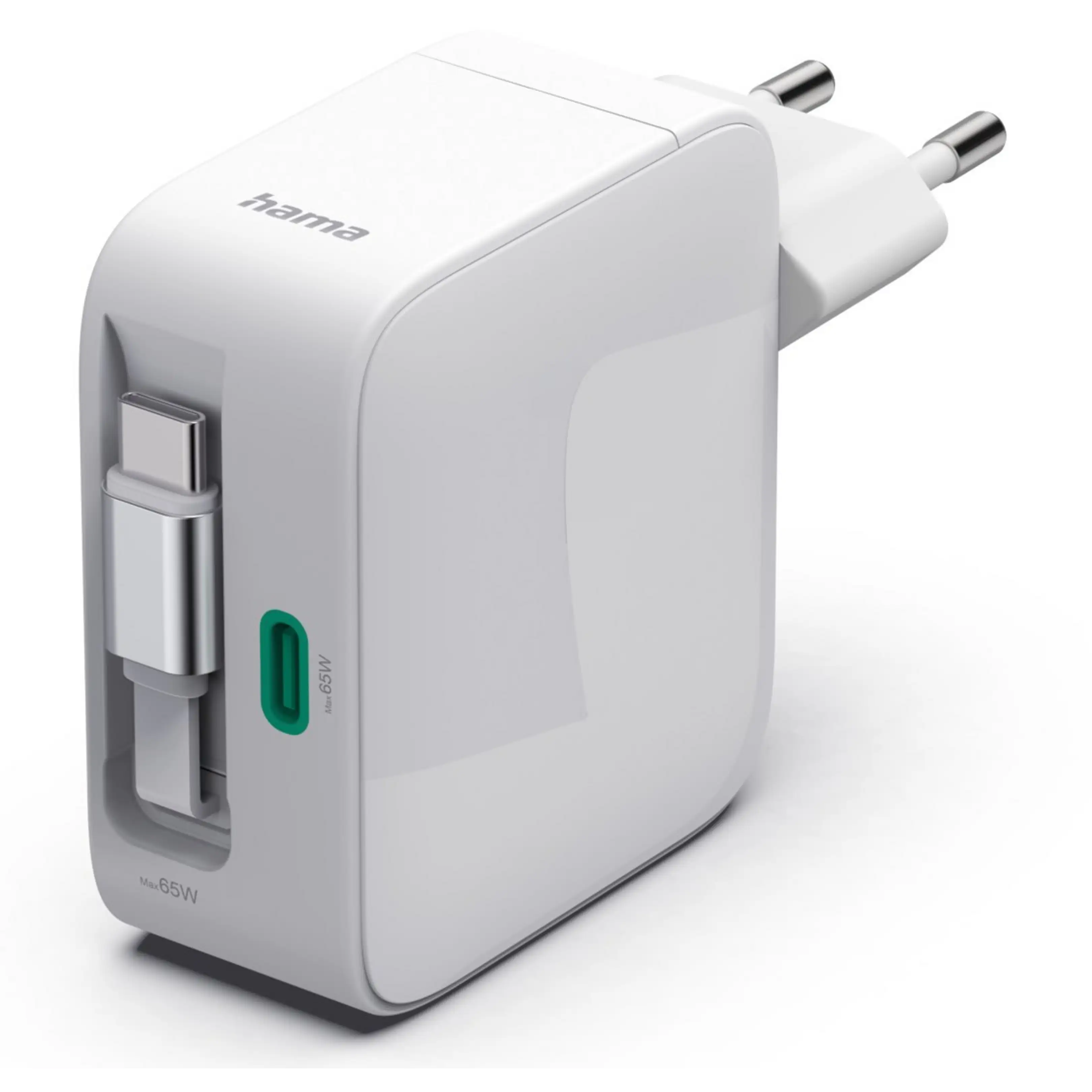 Зарядно устройство, бързо, 2 порта Hama Wireless charger USB-C 65W - PN 00201957