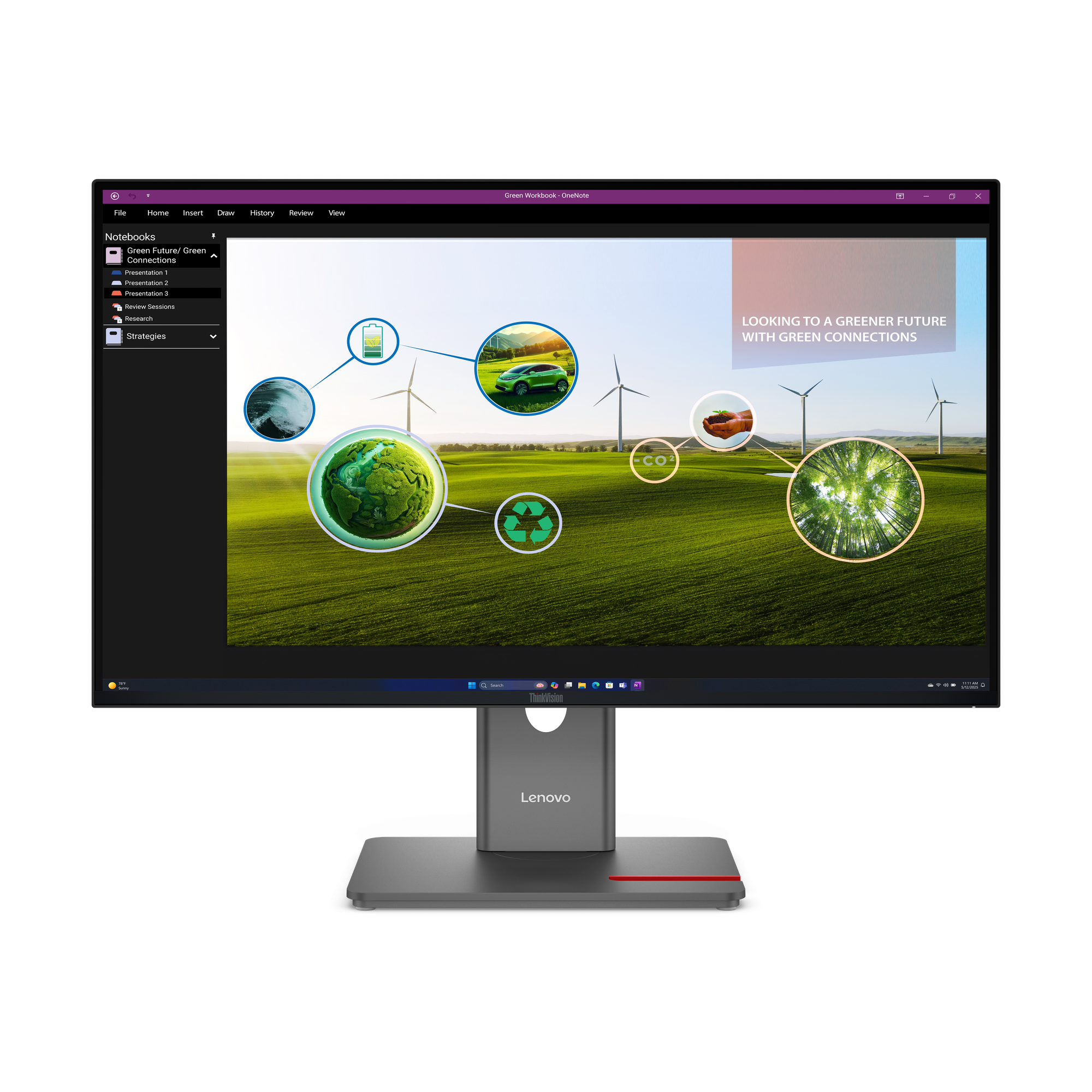 Монитор 27" Lenovo Monitor P27Q-40 / 64A7GAT6EU Black - PN 64A7GAT6EU