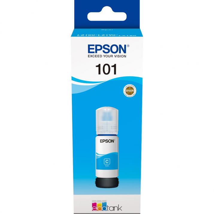БУТИЛКА МАСТИЛО ЗА EPSON 101 за L4150/L4160/L6160/L6170/L6190 - /101/ -  EcoTank - Cyan - Ink Bottle - PN C13T03V24A