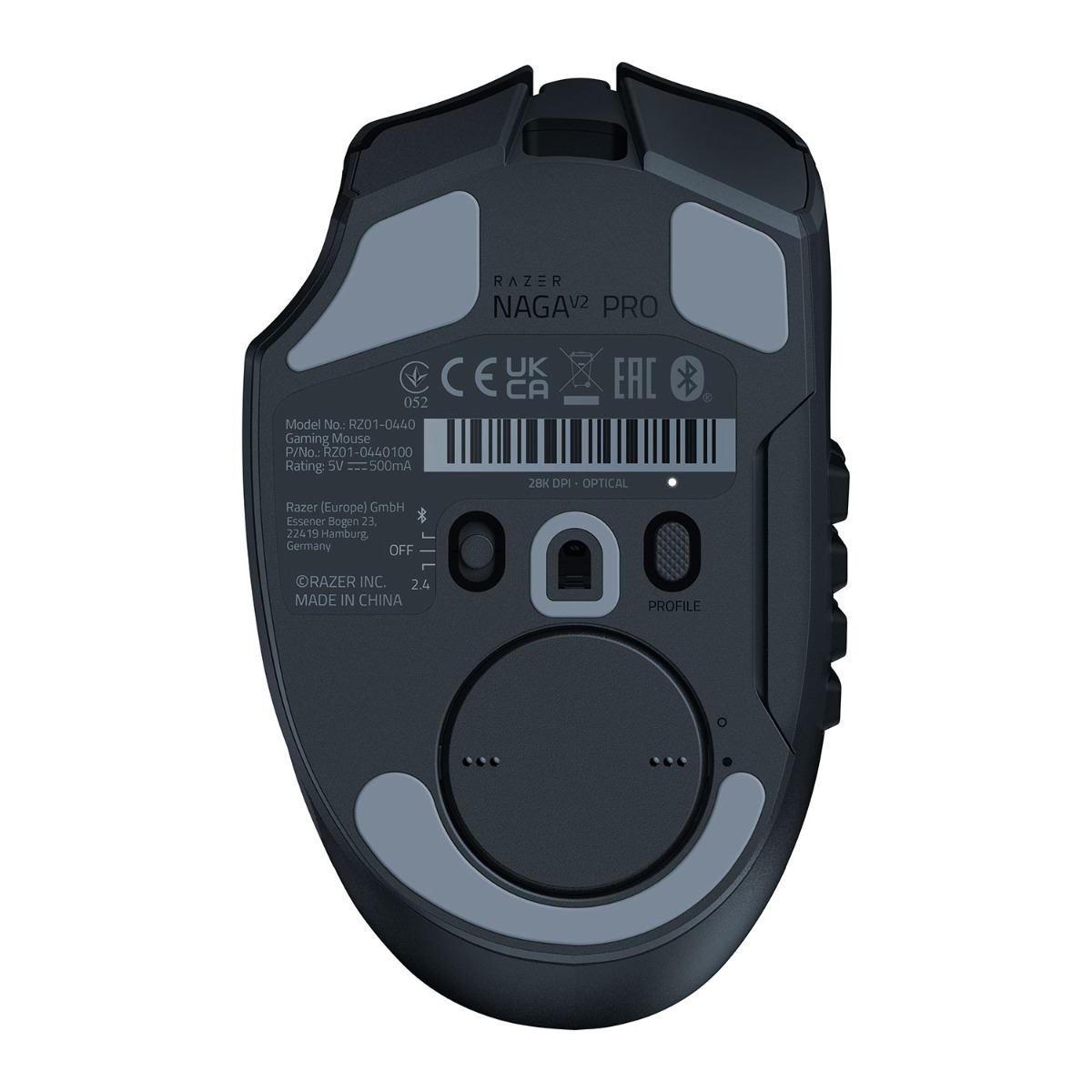 Гейминг мишка Razer Mouse Naga V2 Pro / RZ01-04400100-R3G1 - Black - PN RZ01-04400100-R3G1