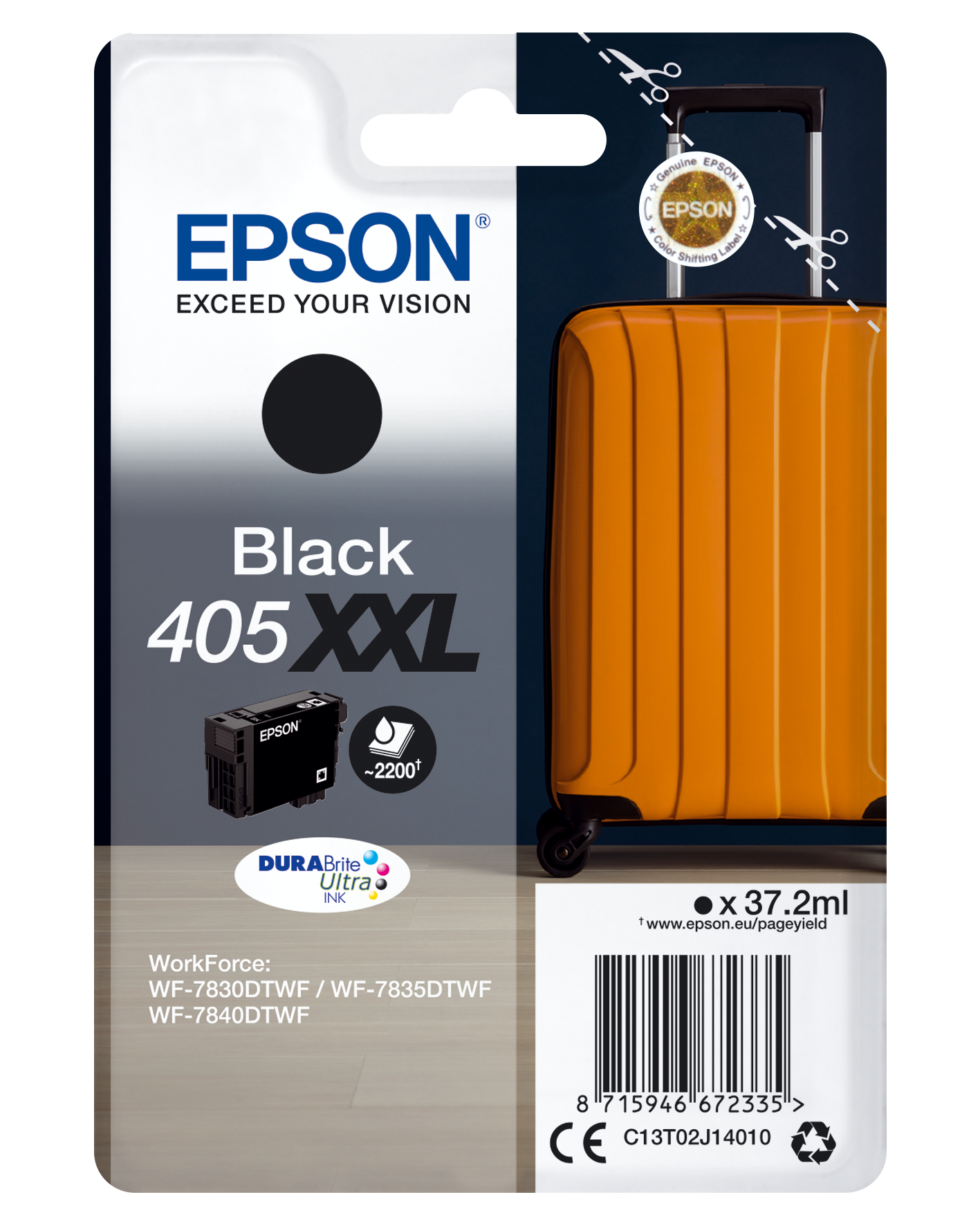 Глава за Epson WorkForce Pro WF7800 Series - Ink - /405XXL/ / C13T02J14010 - Black - XXL - PN C13T02J14010