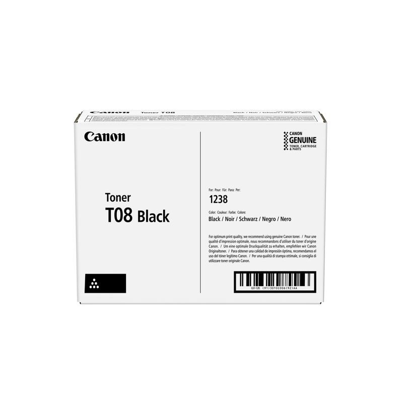 TОНЕР КАСЕТА ЗА CANON X1238/imageCLASS LBP1200/MF1200 Series  - CARTRIDGE T08 - CRGT08 (CRG-T08) - Black - PN 3010C006AA