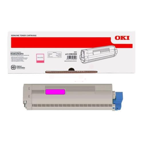 Тонер касета за Oki MC870/MC873/MC853/MC880/MC883 Series - Toner - 45862838 - Magenta - PN 45862838