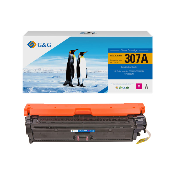 КАСЕТА ЗА HP Color Laserjet CP 5225/5225n/5225dn - /307A/ - Magenta - CE743A - PN NT-CH743FM - G&G