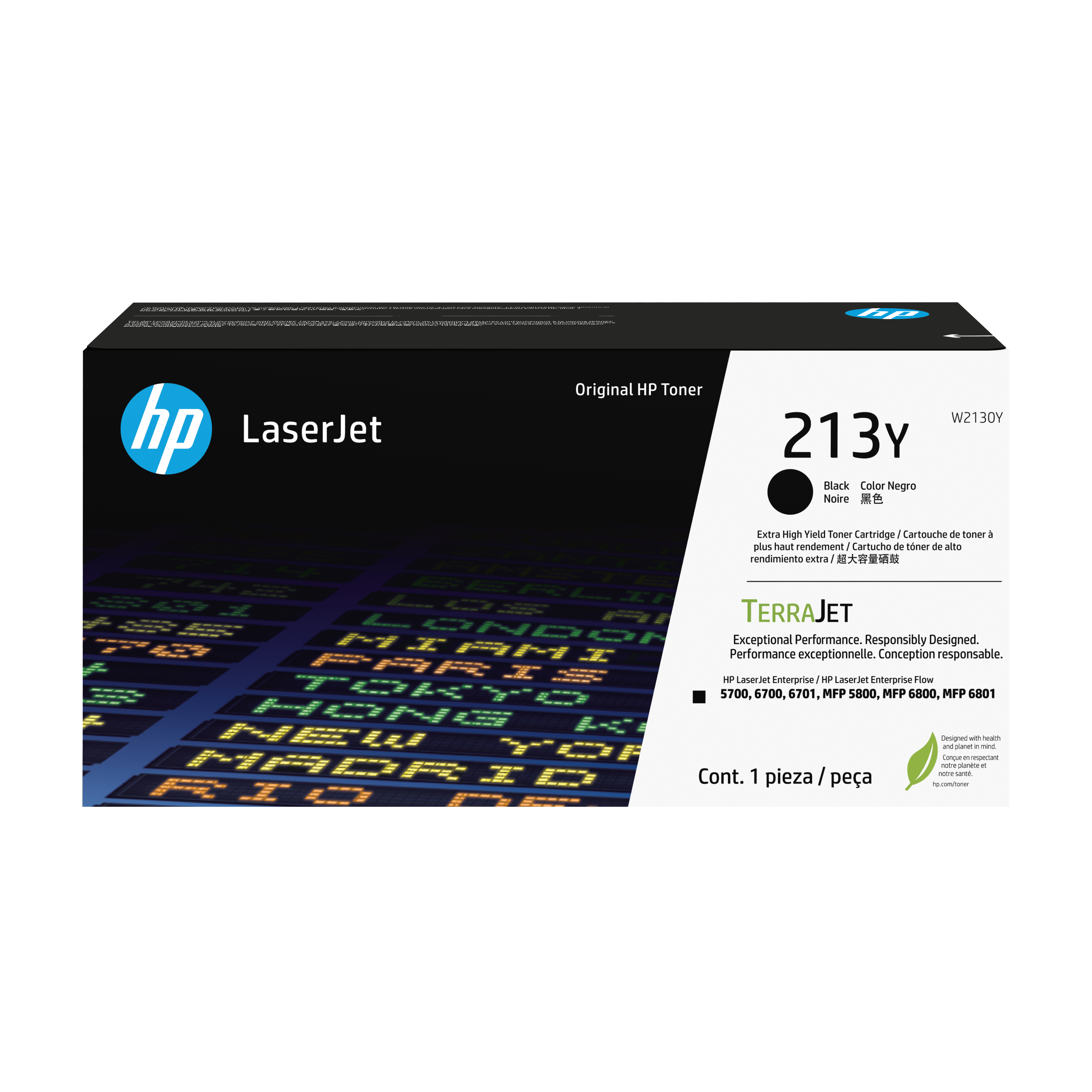 Тонер касета за HP Color LaserJet Enterprise 5700/MFP 5800 Series - Toner - /213Y/ / W2130Y - Black - PN W2130Y