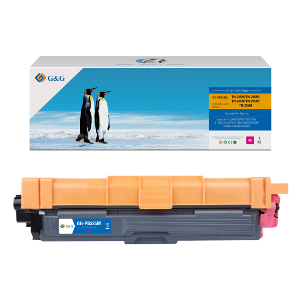 УНИВЕРСАЛНА КАСЕТА ЗА BROTHER HL 3140CW/3170CDW - Magenta - TN245M (TN-245M)/TN225M (TN-225M)/TN255M (TN-255M)/TN265M (TN-265M)/TN285M (TN-285M) - PN NT-PB225M - G&G