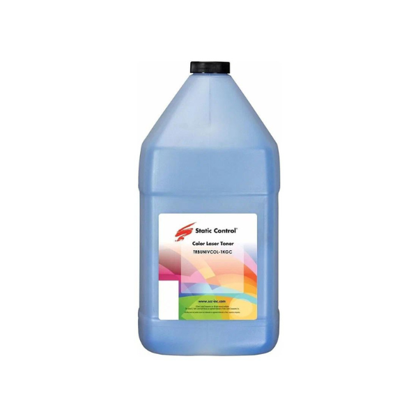 ТОНЕР БУТИЛКА ЗА КАСЕТИ ЗА HP Color Laserjet CP 1025/1215/1525/3525/5225  - Universal color toner - Cyan - MPTCOL-1KG-COS - Static Control -  1 kg