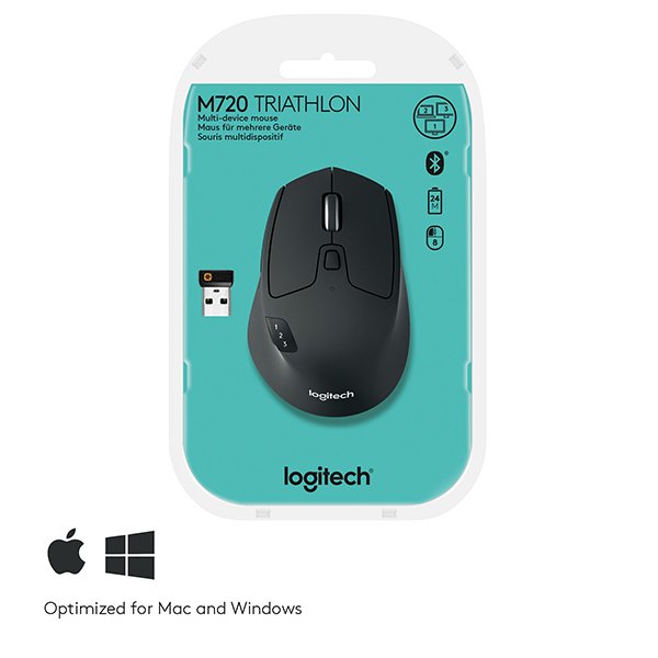 МИШКА LOGITECH M720 - Wireless / Безжична - Black - PN 910-004791