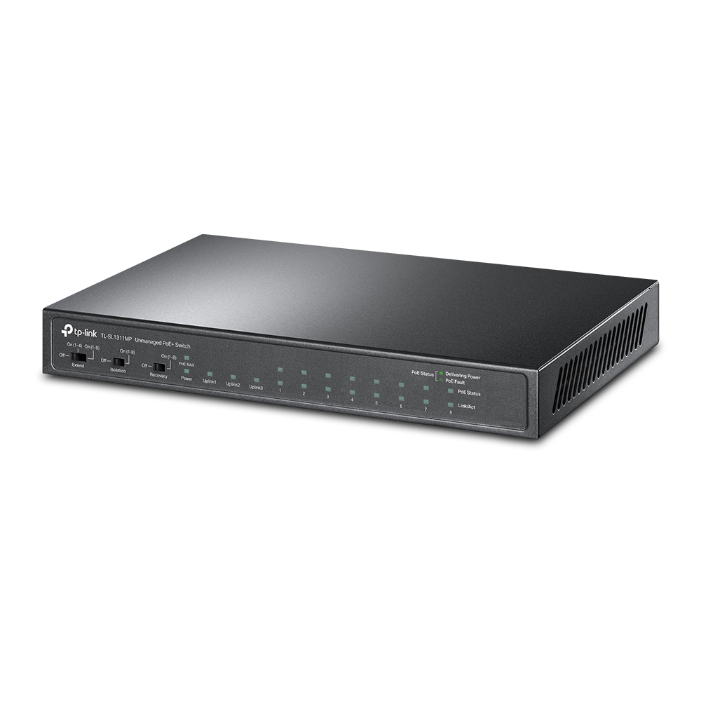 Суич TP-LINK Switch TL-SL1311MP / TL-SL1311MP - Black - PN TL-SL1311MP