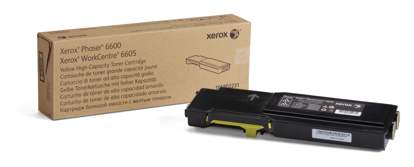 Тонер касета за Xerox WorkCentre 6605 Series/Phaser 6600 Series - Toner - 106R02231 - Yellow - XL - PN 106R02231