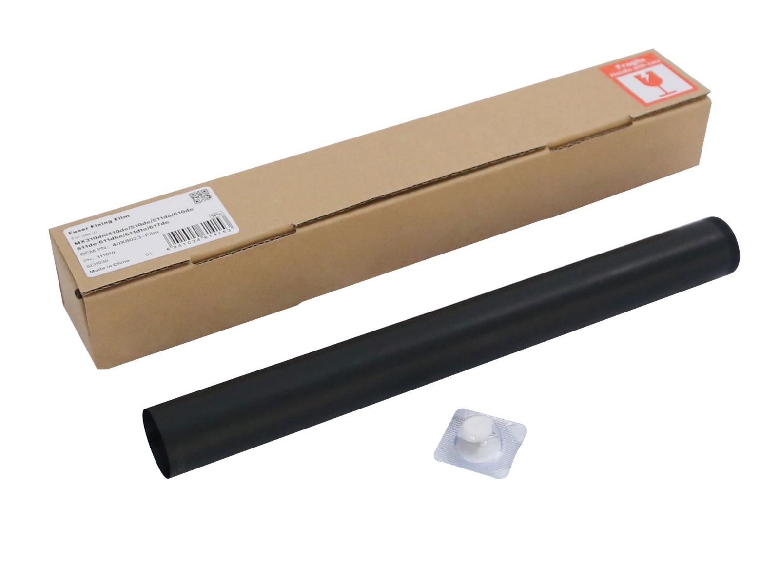 ИЗПИЧАЩО ПЛАТНО (FUSER FIXING FILM) ЗА LEXMARK MX310/MX317/MX410/MX417/MX610/M1145/M3150/MS310/MS317/MS410/MS417/MS610 - 40X8023-FILM (40X8023FILM) - PN CET311010