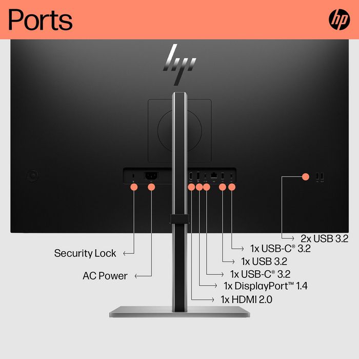Монитор 31,5" HP Monitor 6N4D6AA / 6N4D6AA#ABB Silver/Black - PN 6N4D6AA#ABB