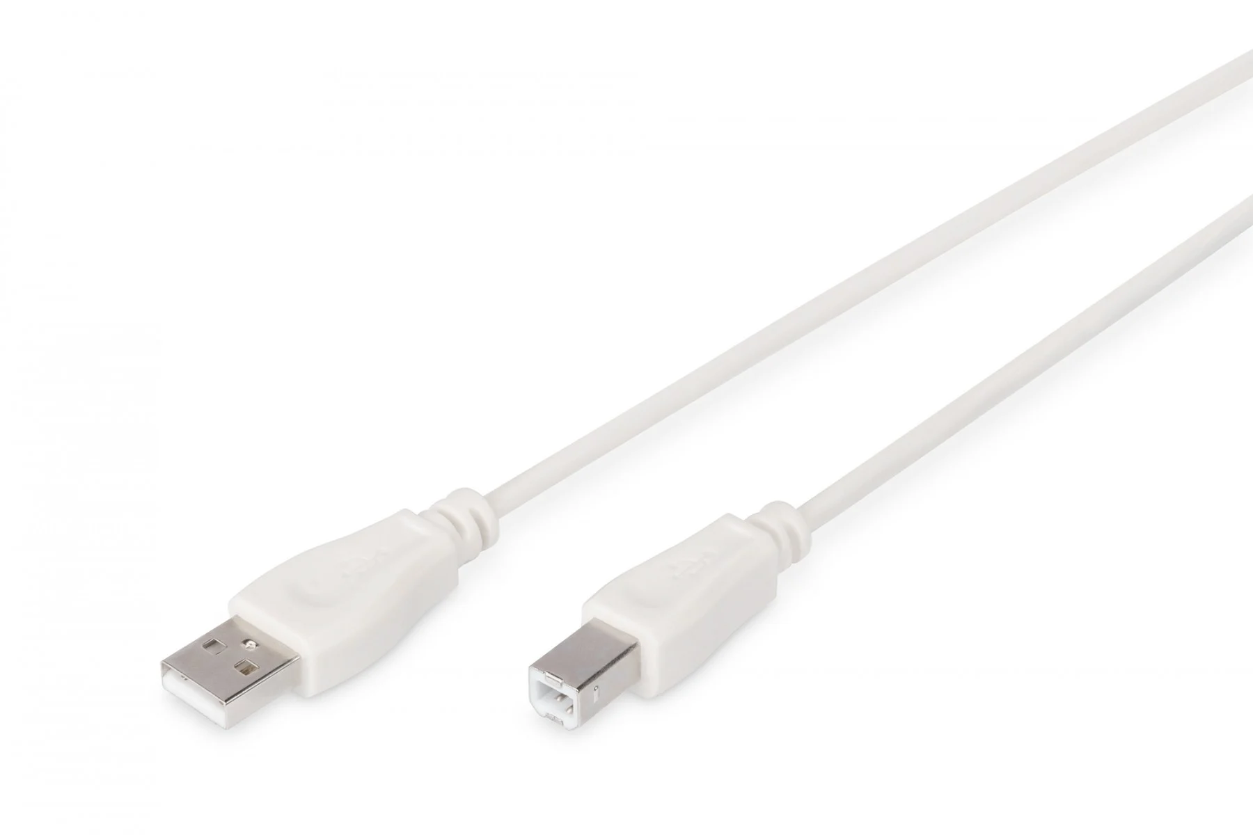 КАБЕЛ USB DIGITUS - USB-A to USB-B - 1,8 m - Beige - PN AK-300102-018-E