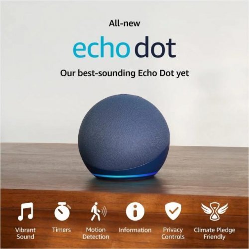 ВИСОКОГОВОРИТЕЛ AMAZON ECHO DOT - Blue - PN B09B8RF4PY