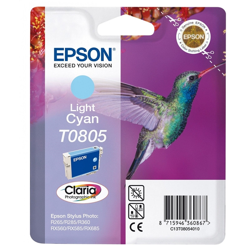 ГЛАВА ЗА EPSON STYLUS PHOTO R 265/285/360/RX 560 - Light cyan - PN C13T08054010