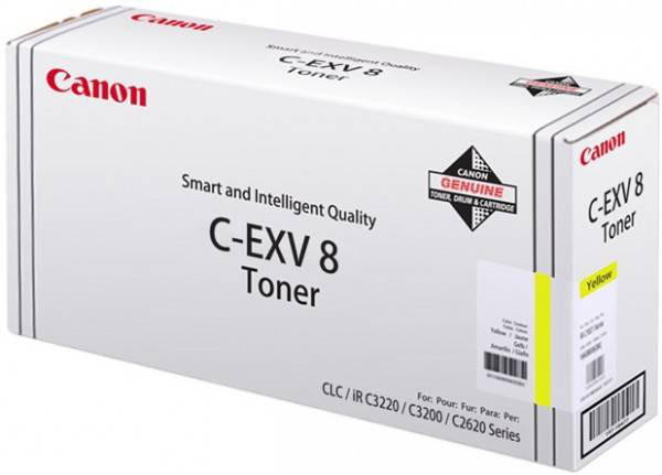 TОНЕР ЗА CANON ImageRunner 2620/3200/3220N/IR CLC 2620/IR CLC 3200/IR CLC 3220 - TYPE C-EXV8 (CEXV8) - Yellow - PN CF7626A002[AA]