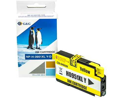 ГЛАВА ЗА HP Officejet Pro 8100/8600 series - HIGH CAPACITY - Yellow - /951XL/ - CN048AE - PN NP-H-0951XLY - G&G