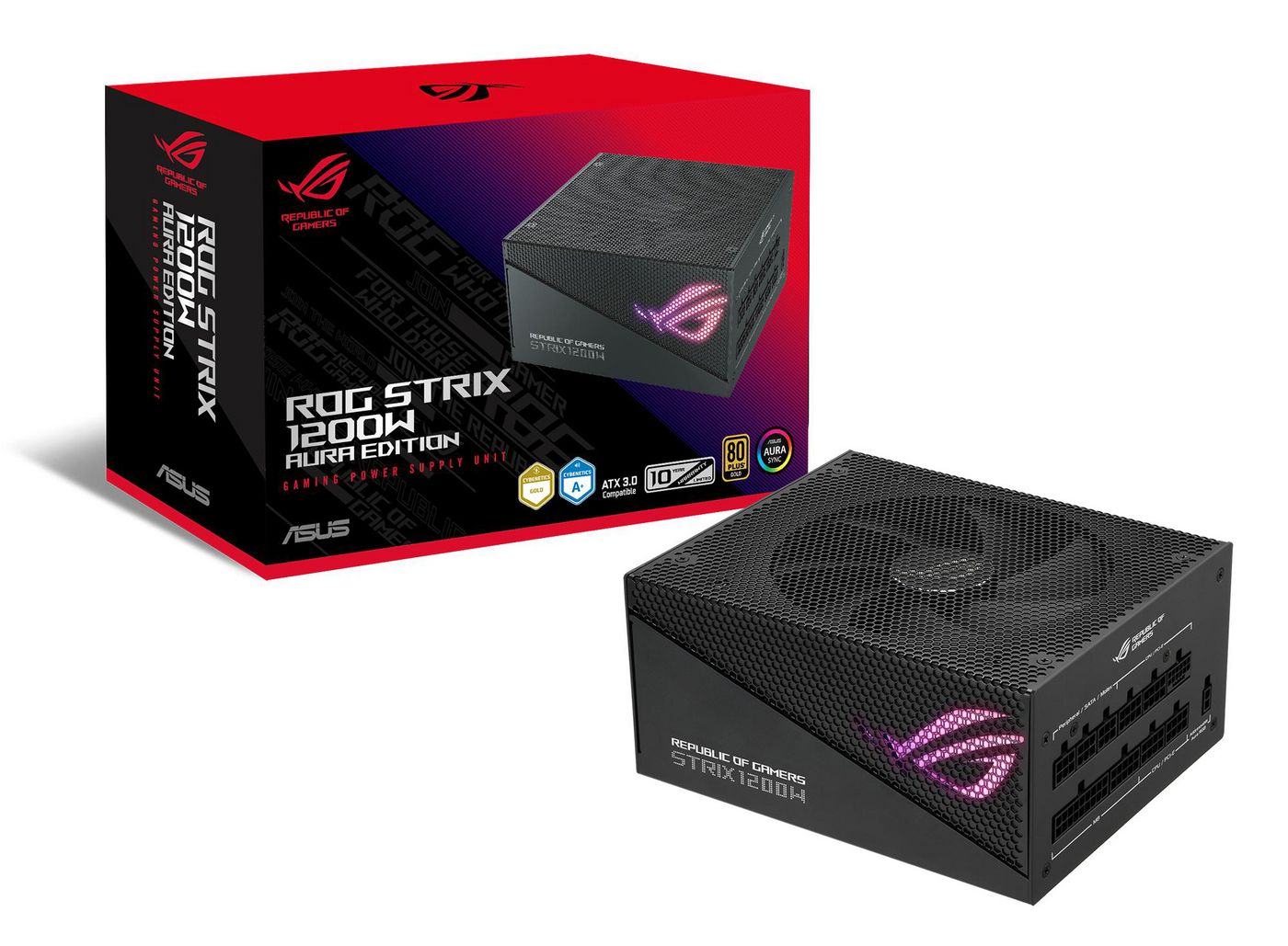 Захранване Asus PC power supply unit ROG Strix 1200W Aura Ed. / 90YE00P0-B0NA00 Black - PN 90YE00P0-B0NA00
