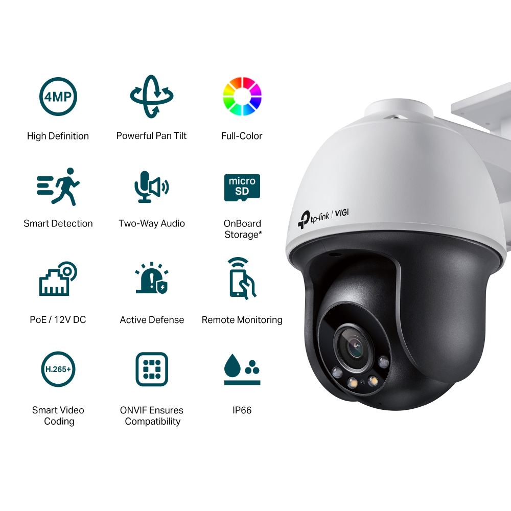 Камера за видеонаблюдение TP-LINK Surveillance camera C540 / VIGI C540 - White - PN VIGI C540