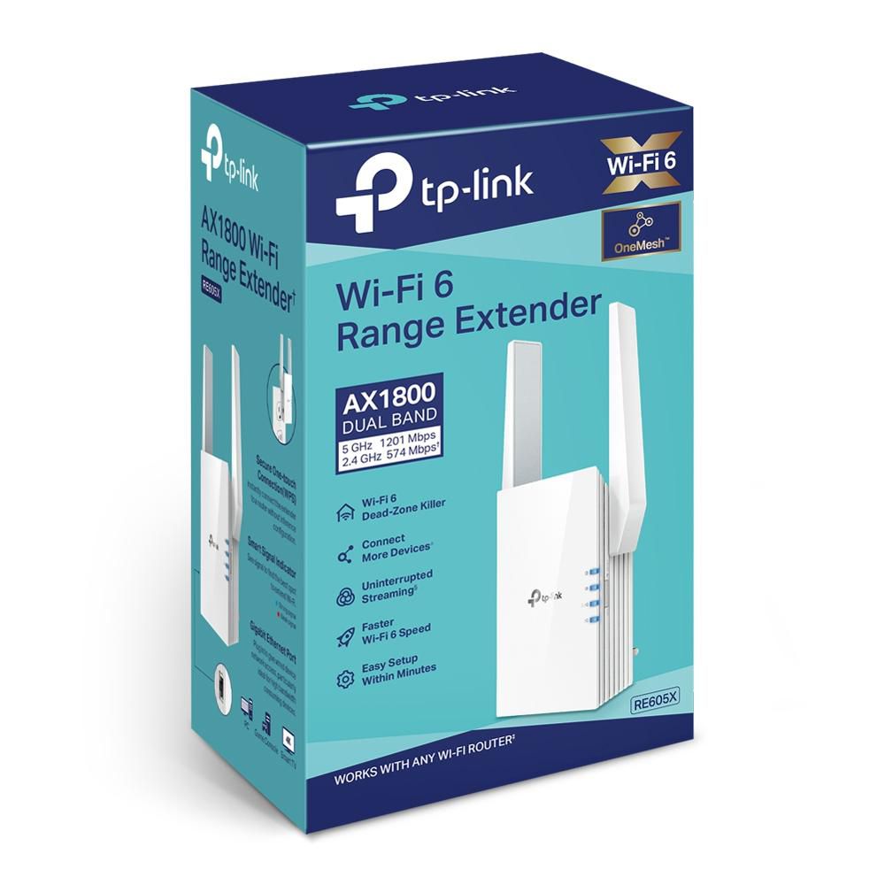 Разширител на обхват TP-LINK Repeater RE605X / RE605X - White - PN RE605X