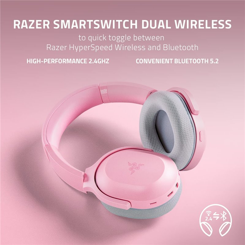 Гейминг слушалки Razer Headset Barracuda / RZ04-03790300-R3M1 - Pink - PN RZ04-03790300-R3M1