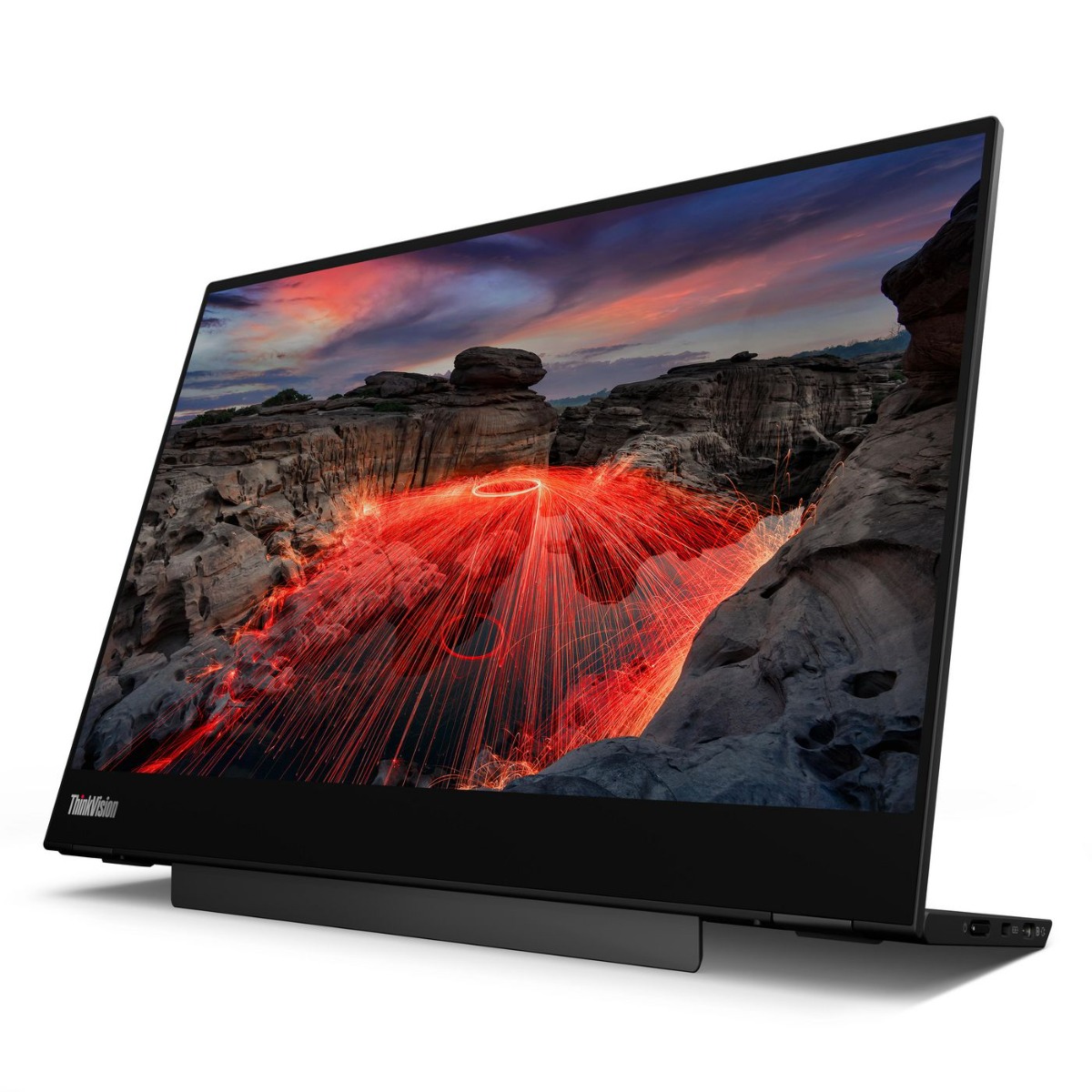 Преносим монитор Lenovo 14" Monitor ThinkVision M14t Gen 2 / 63FDUAT6WL Black - PN 63FDUAT6WL