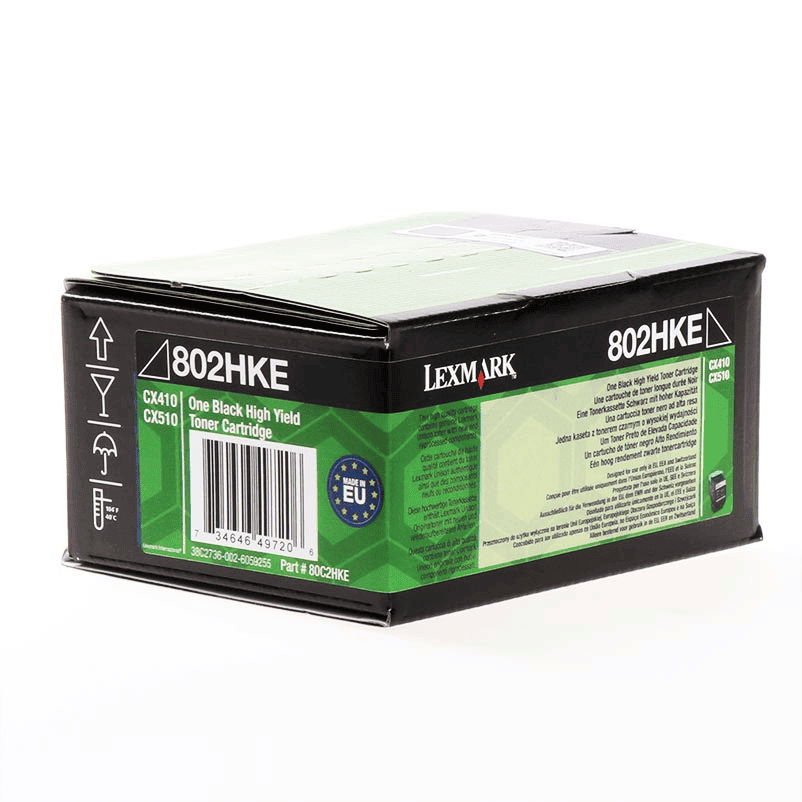 Тонер касета за Lexmark CX410dte/CX410de/CX510dhe/CX410e - Toner - 802HK / 80C2HKE - Black - XXL - PN 80C2HKE