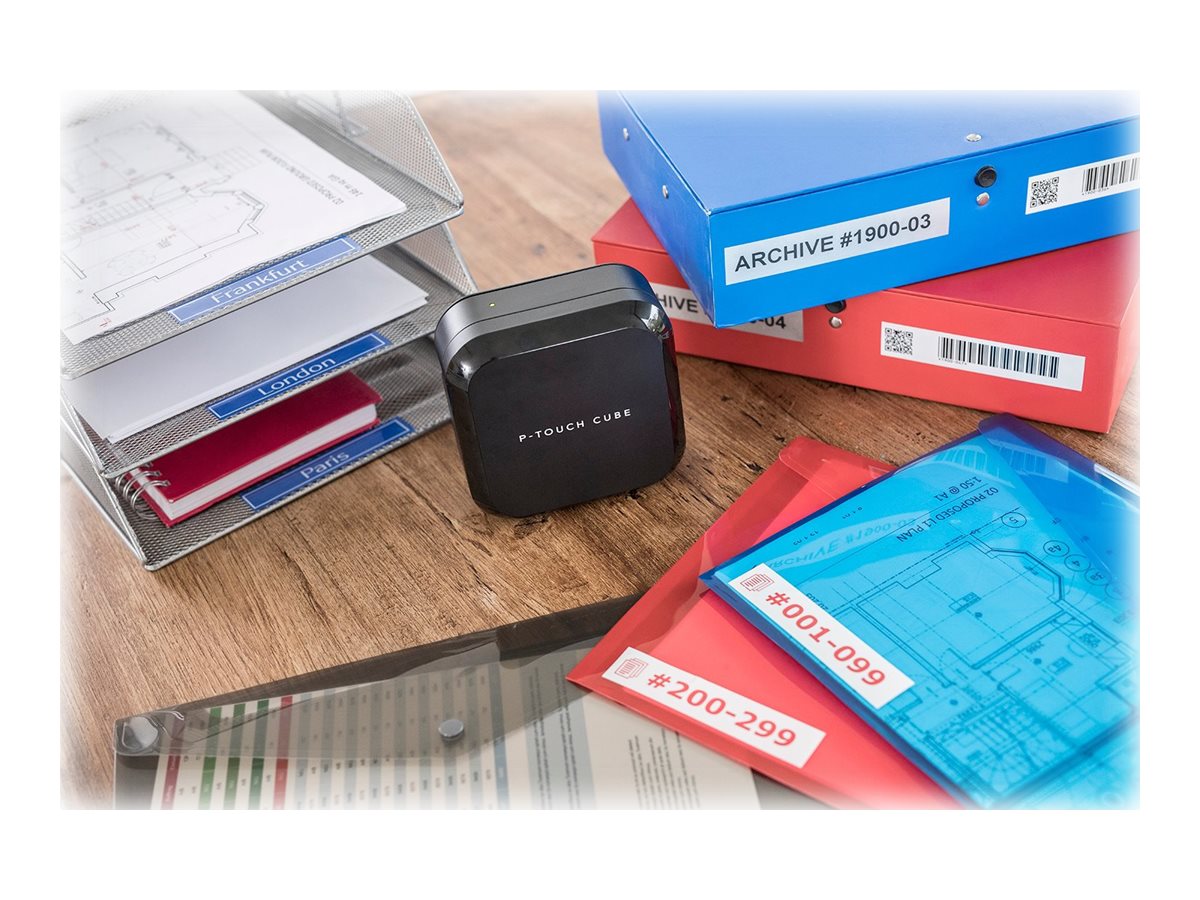 ЕТИКЕТЕН ПРИНТЕР BROTHER P-Touch CUBE plus - PTP710BT (PT-P710BT) - PN PTP710BTXG1 (PT-P710BTXG1)