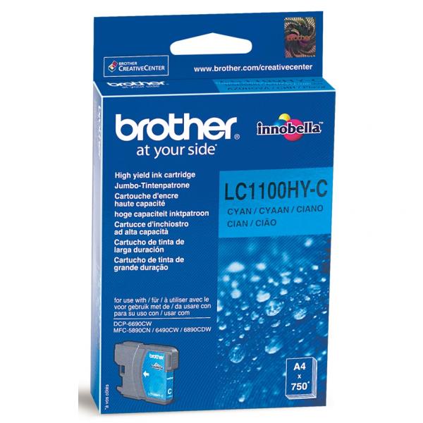 ГЛАВА ЗА BROTHER MFC 6490CW/DCP 6690CW - Cyan - HIGH CAPACITY - PN LC1100HYC (LC-1100HYC)