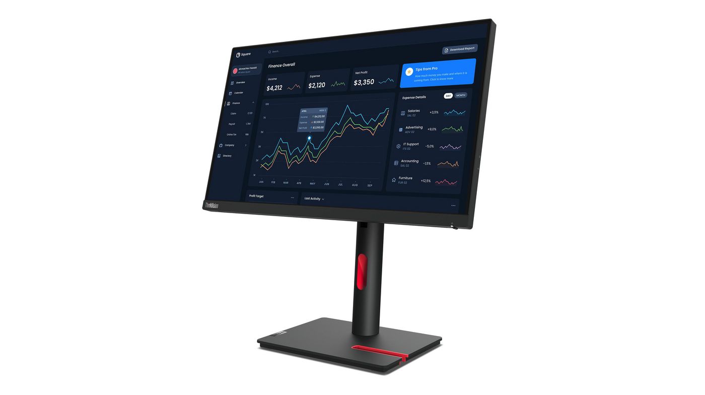 Монитор 21,5" Lenovo Monitor T22i-30 / 63B0MAT6EU Black - PN 63B0MAT6EU