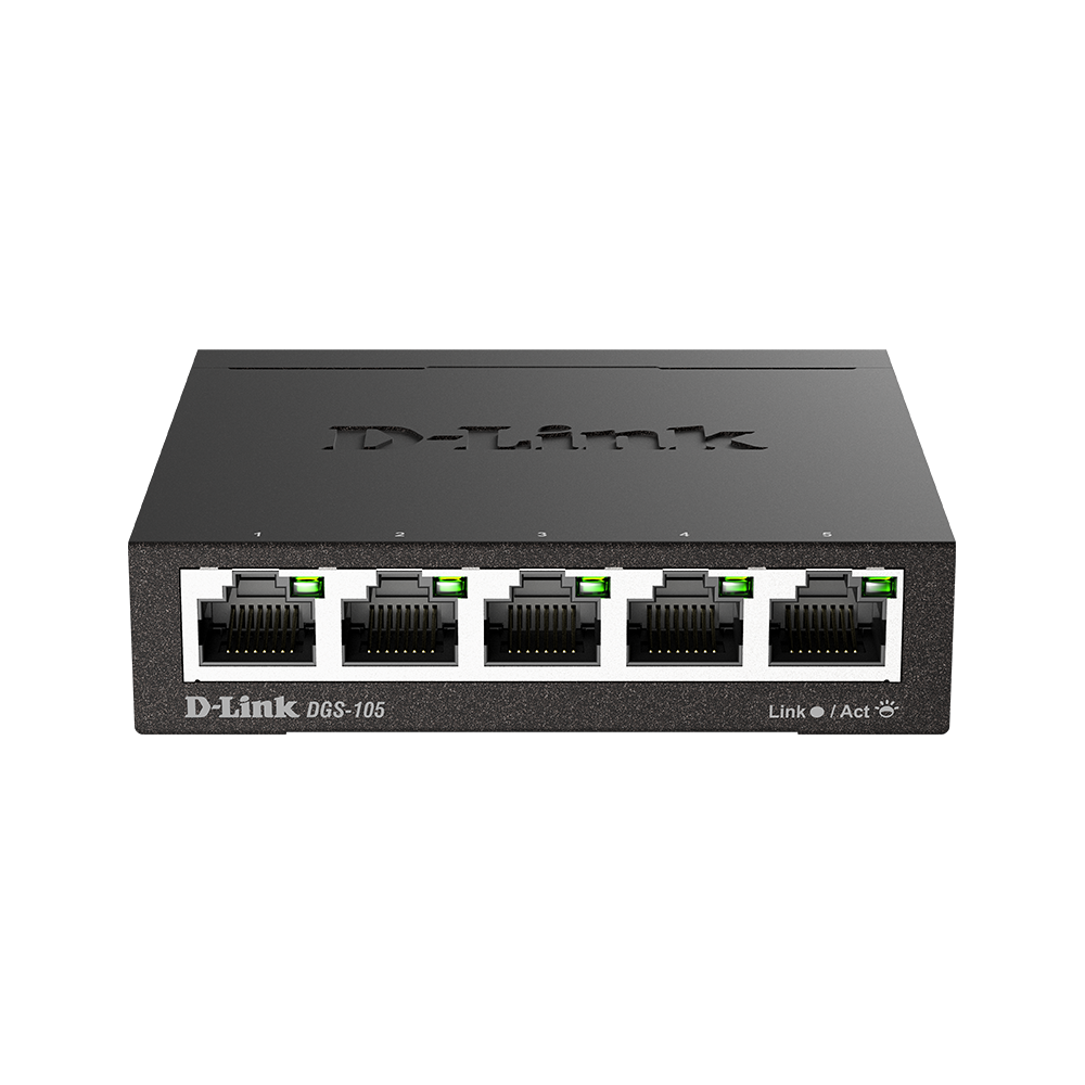 Суич D-Link Switch GS105 / DGS105/E - Black - PN DGS105/E