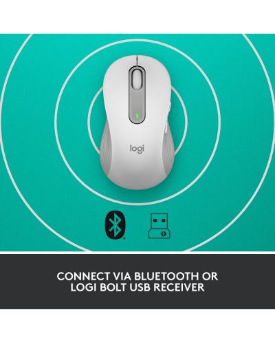МИШКА LOGITECH M650L - Wireless / Безжична - White - PN 910-006240