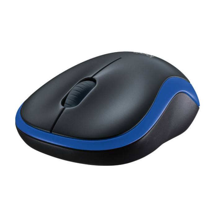 МИШКА LOGITECH M185 - Оптична / Optical - Wireless / Безжична - USB - Blue - PN 910-002236