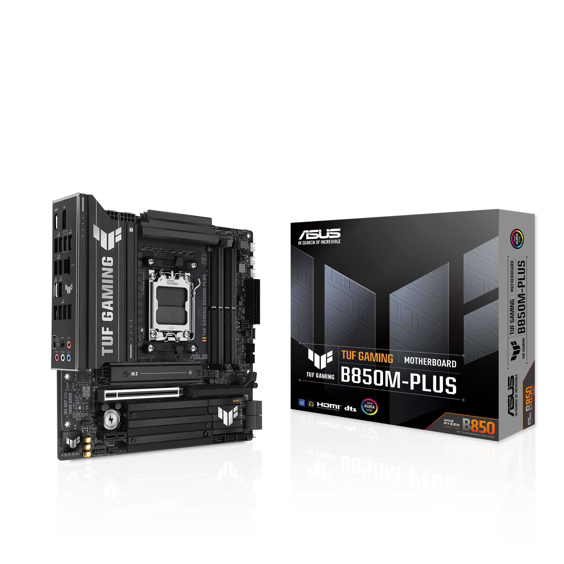 Дънна платка Asus Motherboard TUF GAMING B850M-PLUS / 90MB1IX0-M0EAY0 - Black - PN 90MB1IX0-M0EAY0
