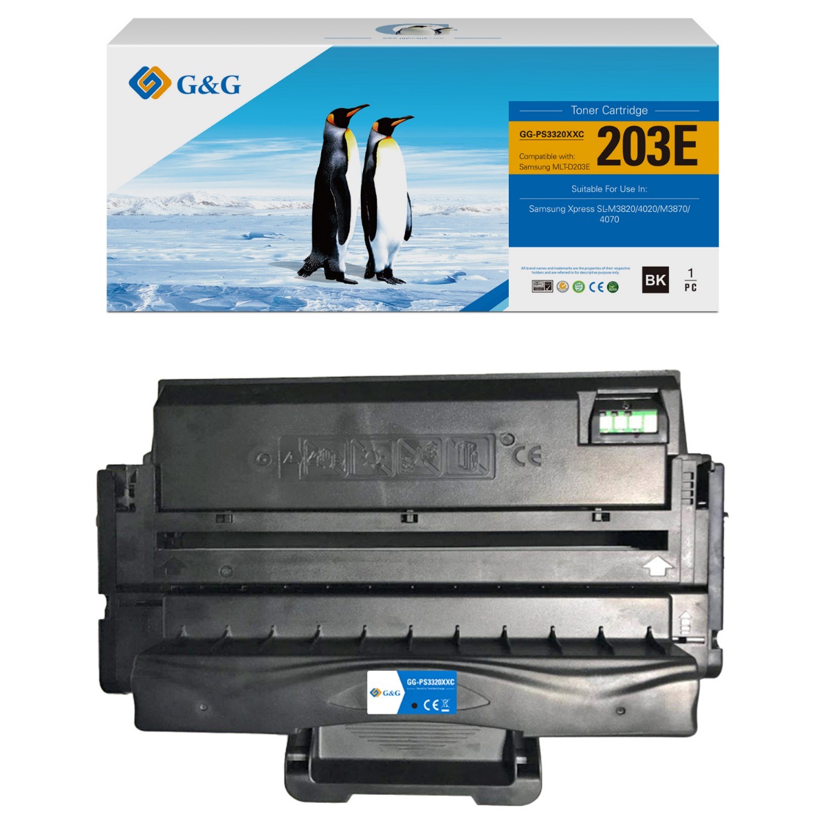 КАСЕТА ЗА SAMSUNG M3320/M3370/M3820/M3870/M4020/M4070 - MLT-D203E (MLTD203E) - Black - EXTRA HIGH CAPACITY  - PN NT-PS3320XXC - G&G