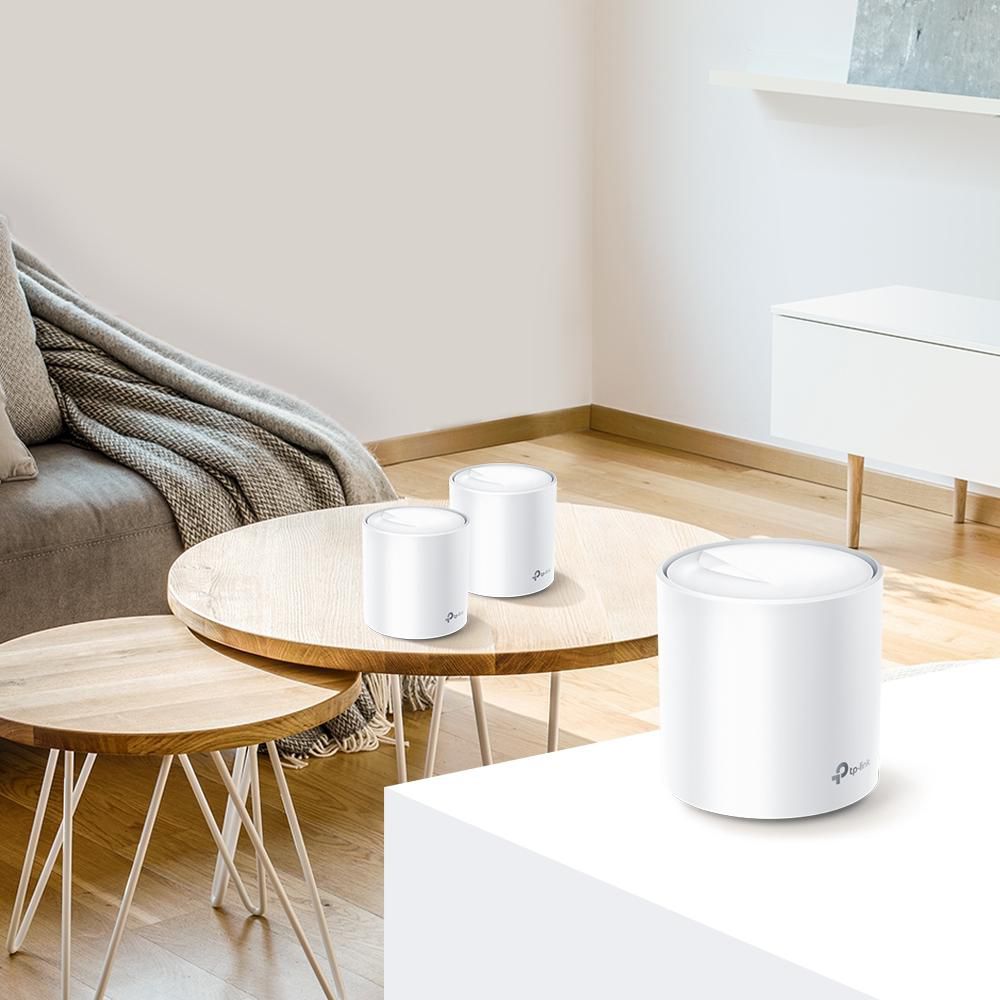 Безжична Wi-Fi система TP-LINK Mesh-WLAN-System X60 / Deco X60(1-Pack) - White - PN Deco X60(1-Pack)