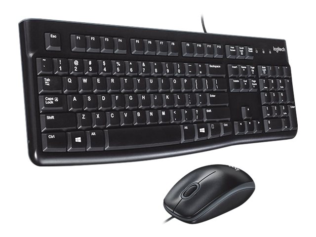КОМПЛЕКТ МИШКА + КЛАВИАТУРА LOGITECH MK120 US - С БДС КИРИЛИЗАЦИЯ (WITH BDS Cyrillic) - Black - PN 920-002562