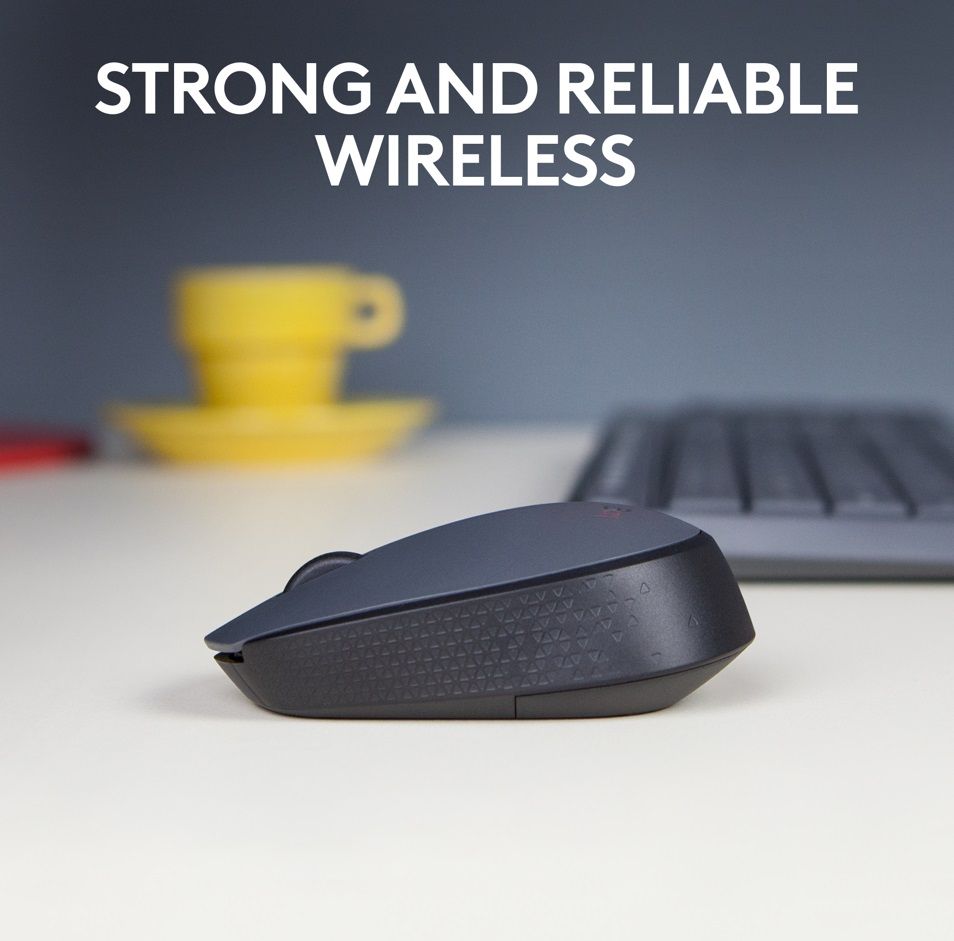 МИШКА LOGITECH M170 - Optical - 1000 dpi, USB - Wireless / Безжична - Black - PN 910-004642