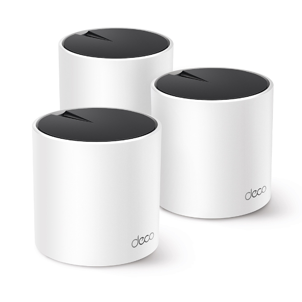 Безжична Wi-Fi система TP-LINK Mesh-WLAN-System X55 / Deco X55(3-Pack) - White - 3-Pack - PN Deco X55(3-Pack)