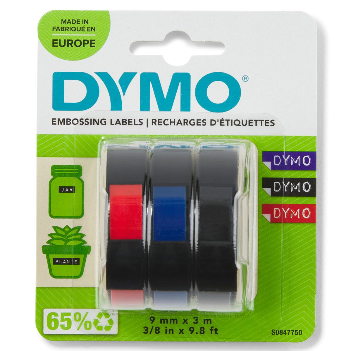 Лента за етикетни принтери Dymo Ribbon S0847750 - Black/Red  - Multipack - PN S0847750 +