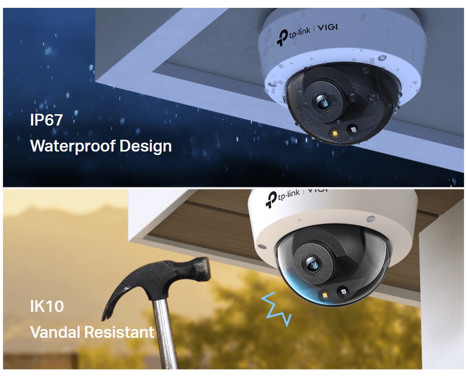 Камера за видеонаблюдение TP-LINK Surveillance camera C250 4mm / VIGI C250(4MM) - White - PN VIGI C250(4MM)