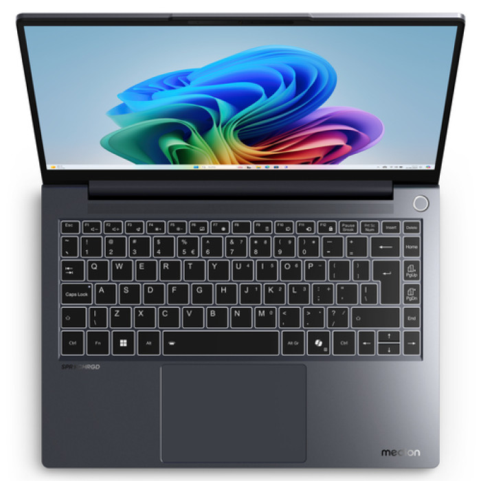 ЛАПТОП MEDION SPRCHRGD 14 S1 Elite MD62637, Qualcomm Snapdragon, 14", 1800p, 16 GB, 512 GB, W11h - Grey - PN 30038923