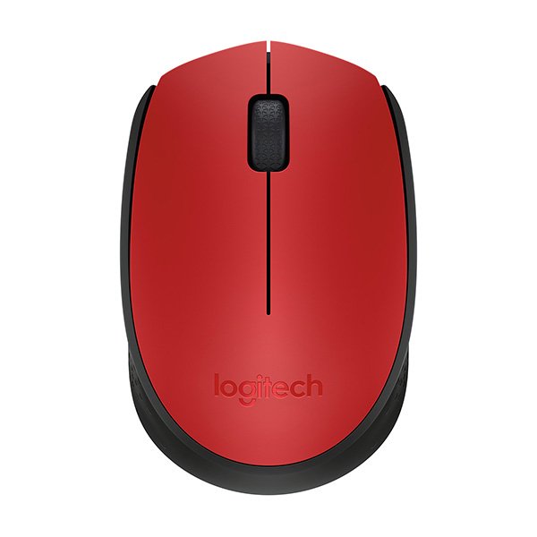 МИШКА LOGITECH M171 - Wireless / Безжична - Red Black - PN 910-004641