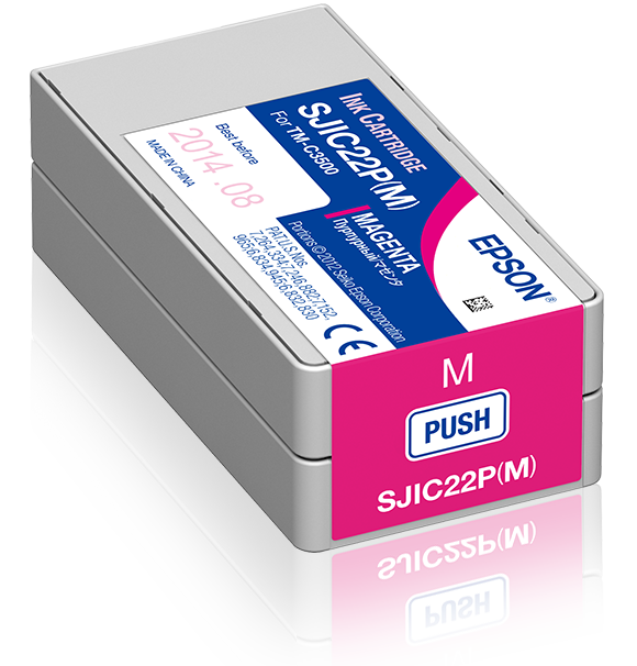 Глава за Epson TM-C3500/ColorWorks C3500 - Ink - SJI-C-22-P-(M) - SJIC22PM / C33S020603 - Magenta - PN C33S020603